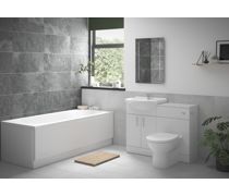 Bathroom Bundle | Vista Full Suite with Rimless BTW WC & Single End Bath