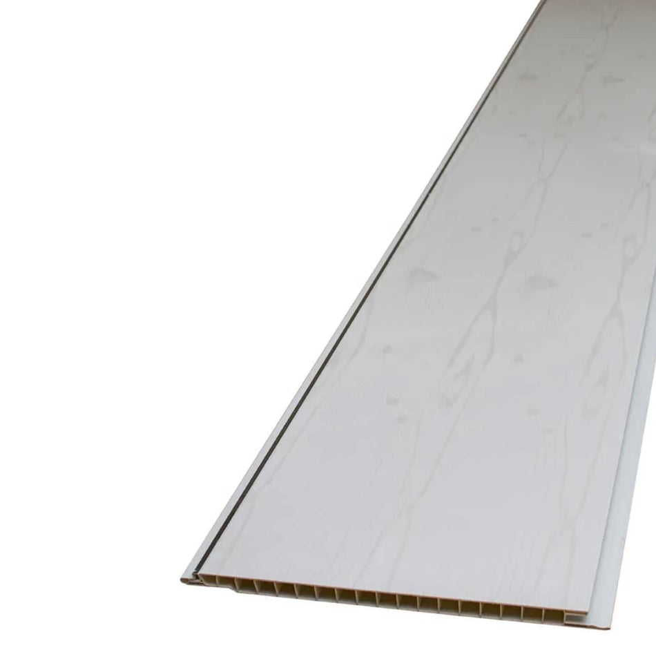 Gloss White With Chrome Strip 2.7m