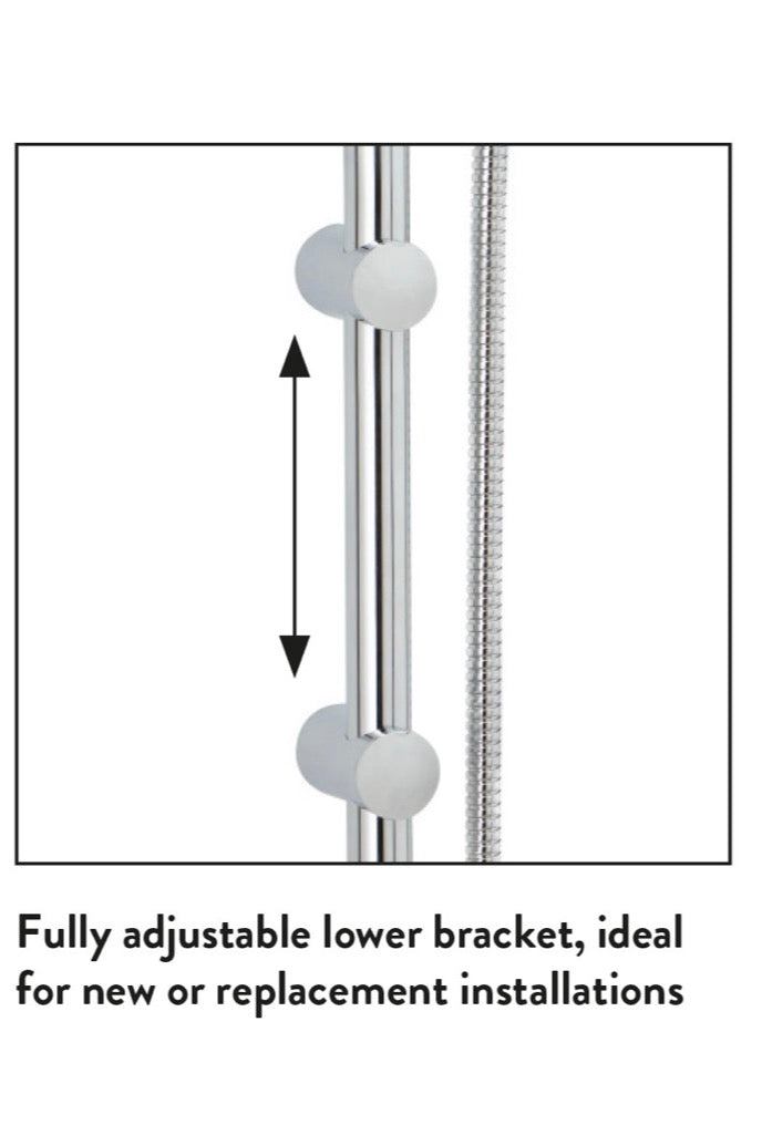 Slide Rail Kits - Chrome Riser Rail