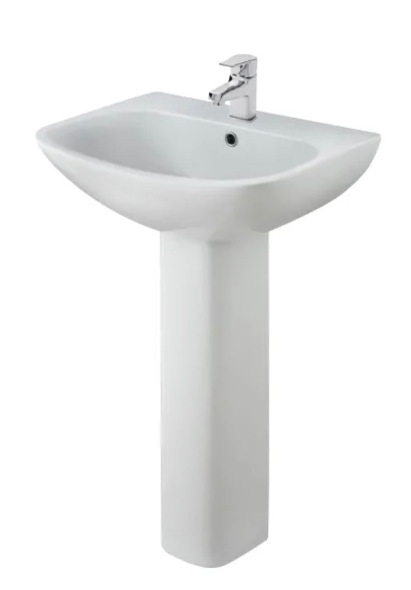 Ava Ceramics - 545mm Basin & Pedestal