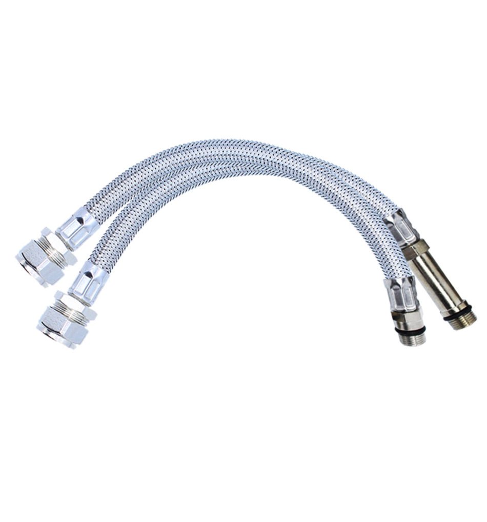 Flexible Hoses - M10 x 15mm Monobloc Pair - 300mm Long