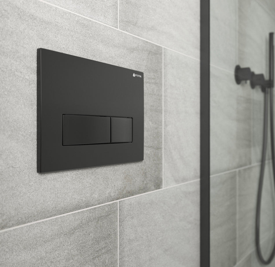 Skylo Ultra22 Matt Black Dual Flush Plate