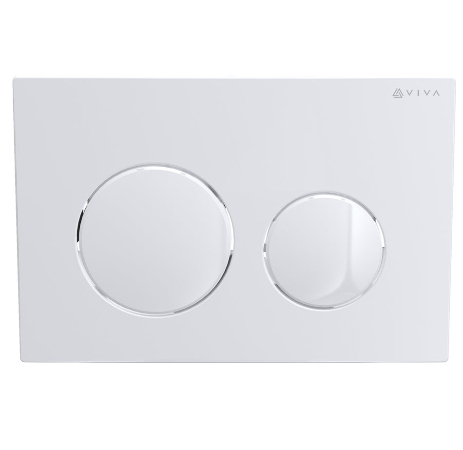 Skylo Ultra13 Gloss White Dual Flush Plate