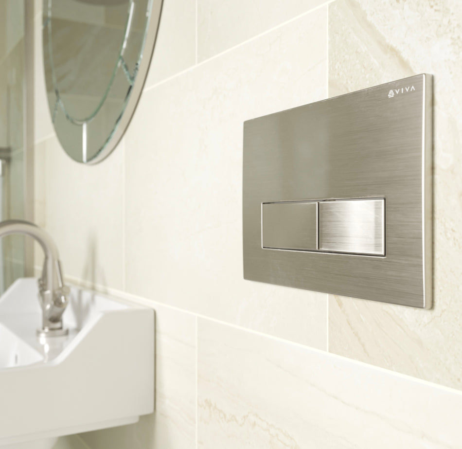 Skylo Ultra25 Brushed Nickel Dual Flush Plate