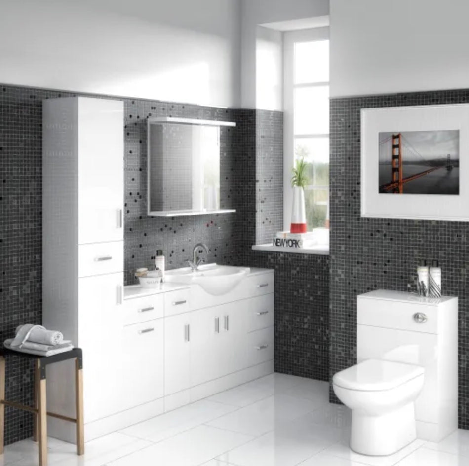 Mayford Floor Standing 2 Door Vanity Unit & Round Basin 650mm