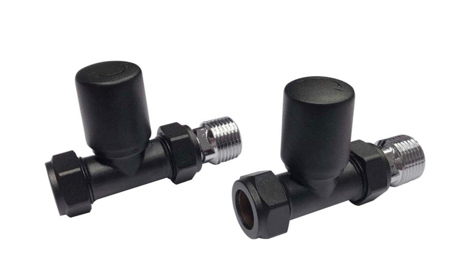 Radiator Valves - Towel Rail Valves Straight (Pair)