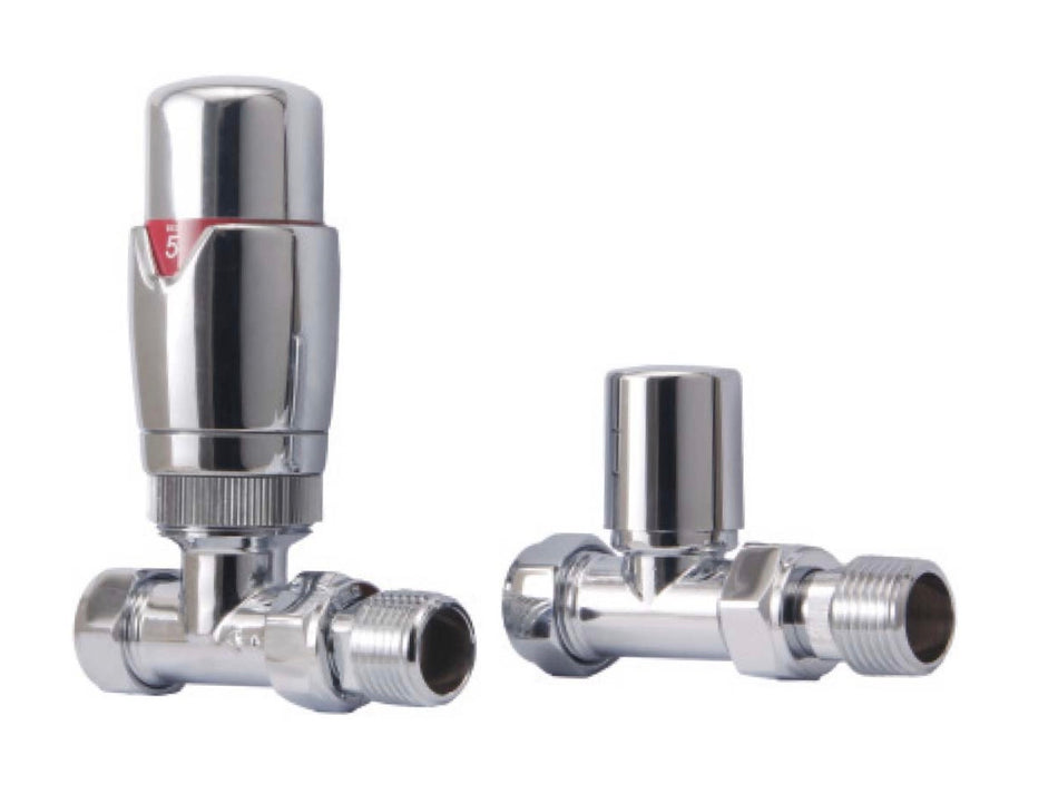 Radiator Valves - Designer Straight Valves (Pair)