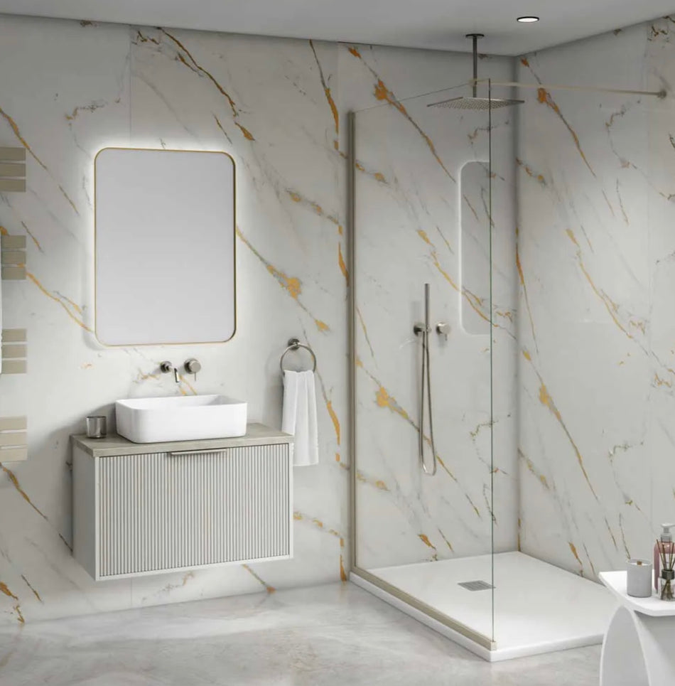 Maxi Panel -  Bianco Gold Gloss