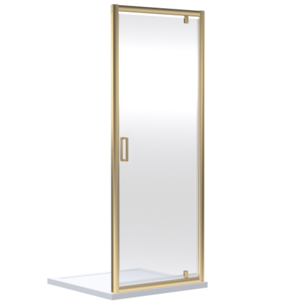 Choice Ensky Brushed Brass Pivot Door