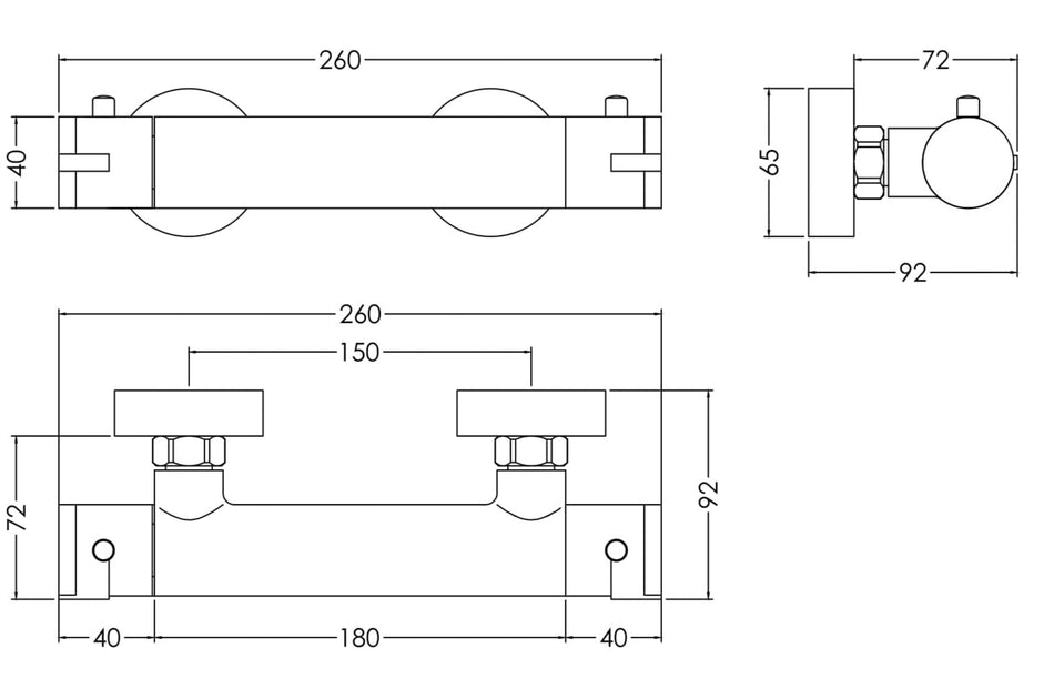 Arvan Thermostatic Bar Valve