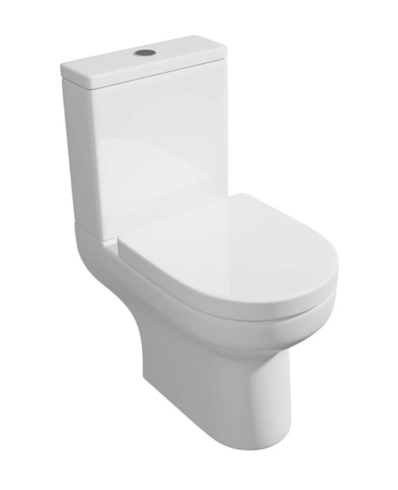 Bijoux Rimless Close Coupled Pan, Cistern & Seat