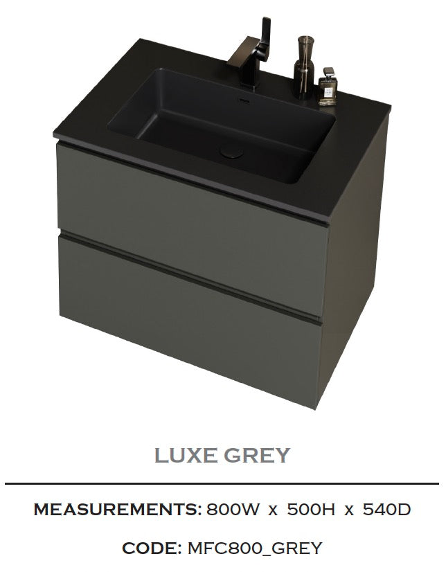 Volcan Wall Hung Basin Unit 800mm