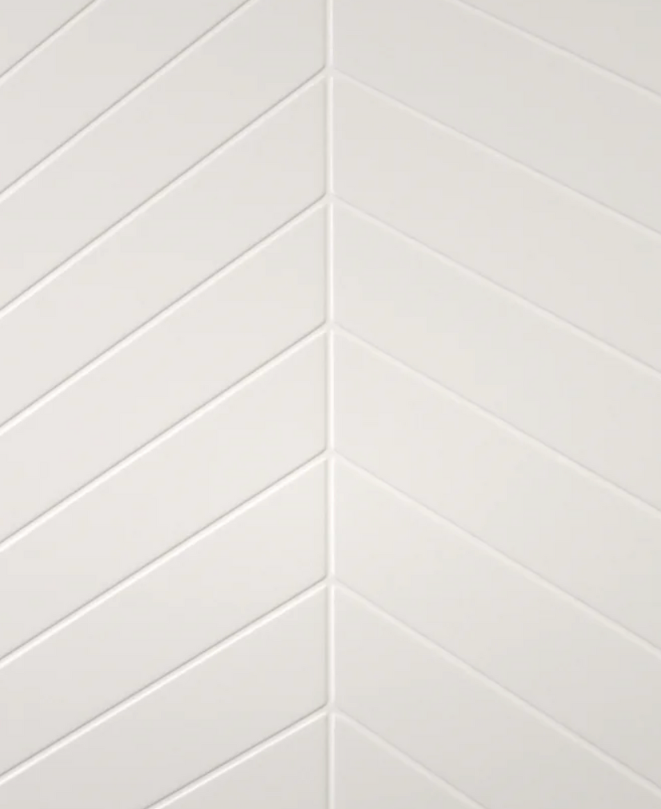 Chevron Tile - Acrylic White