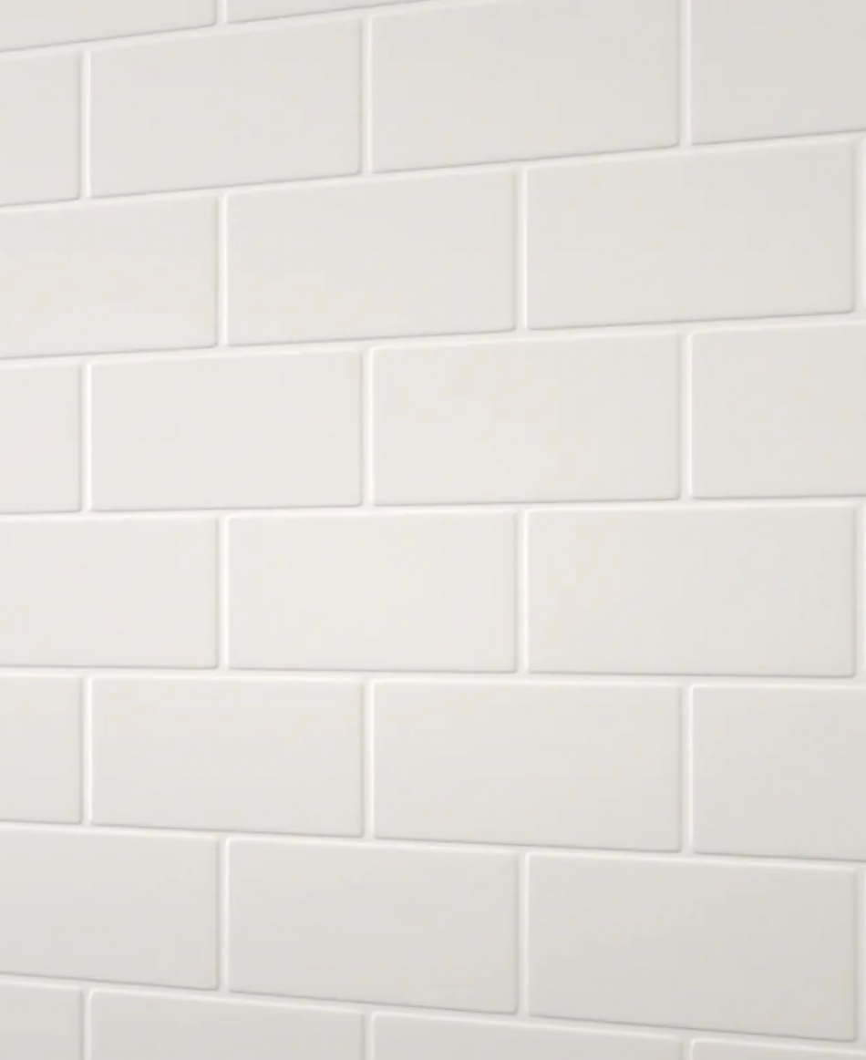Bevel Metro (Offset) Tile - Acrylic White