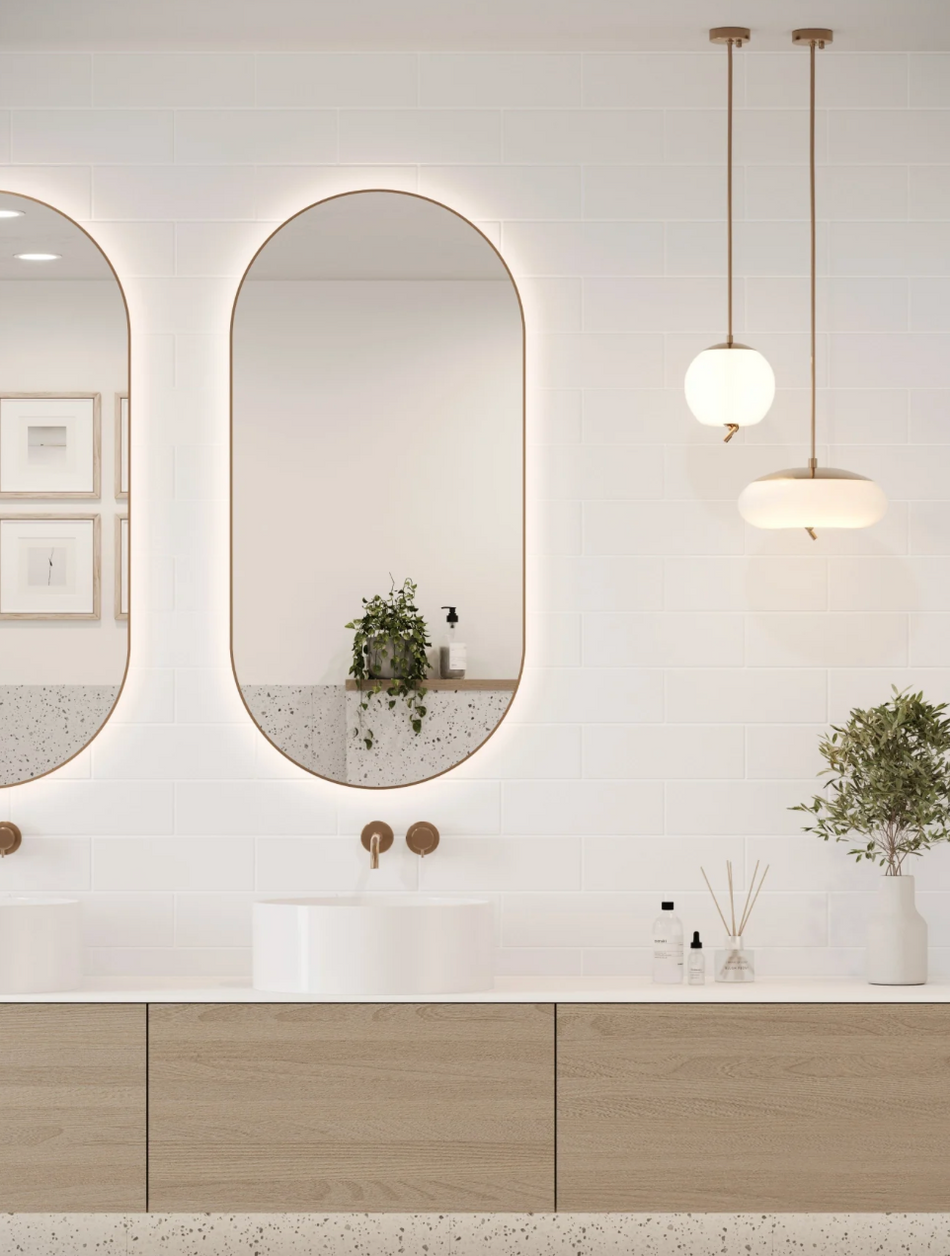 Flat Metro (Straight) Tile - Acrylic White
