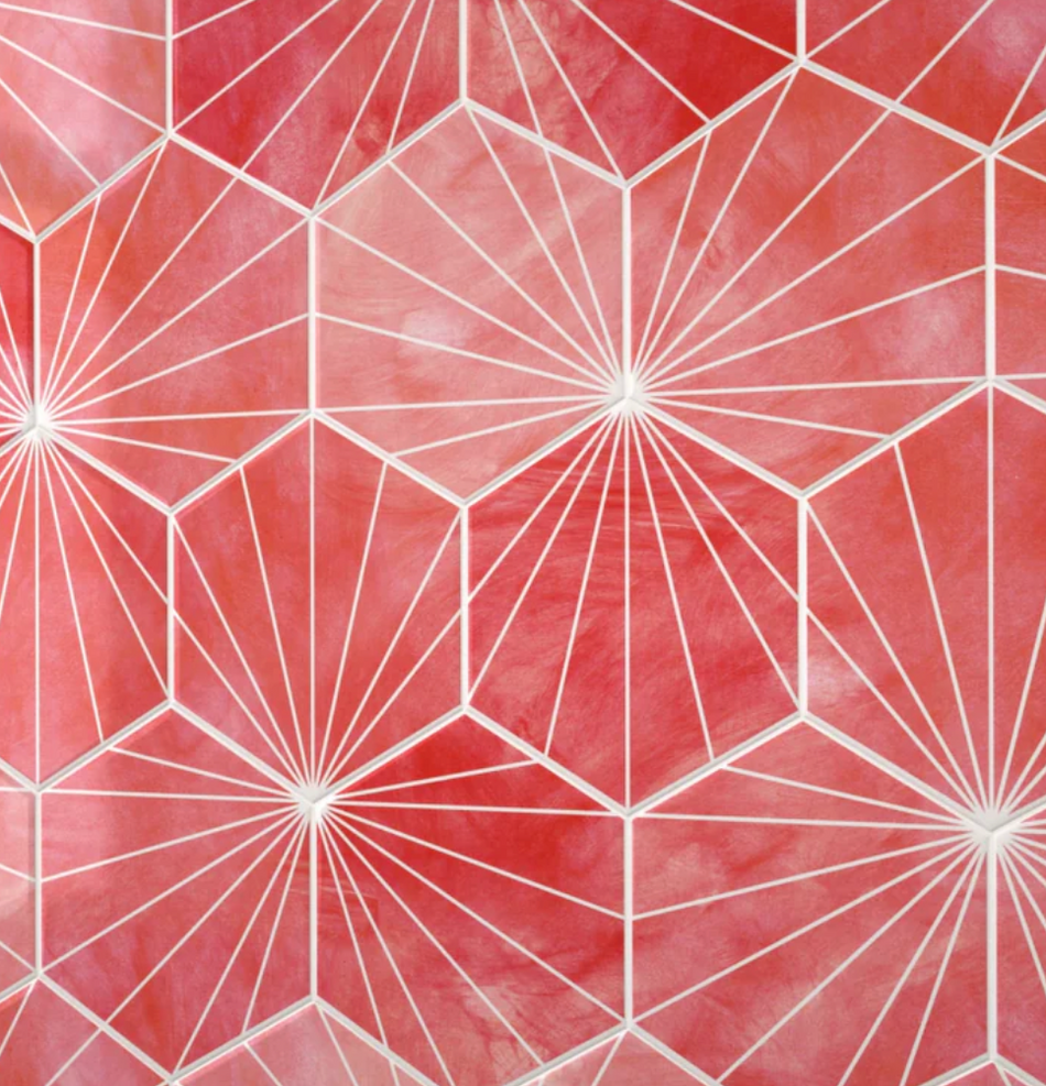 Hexagon Tile - PVC Coloured