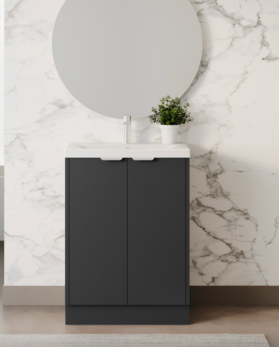 PVC Floor Standing Unit Short Projection With Handles 600mm
