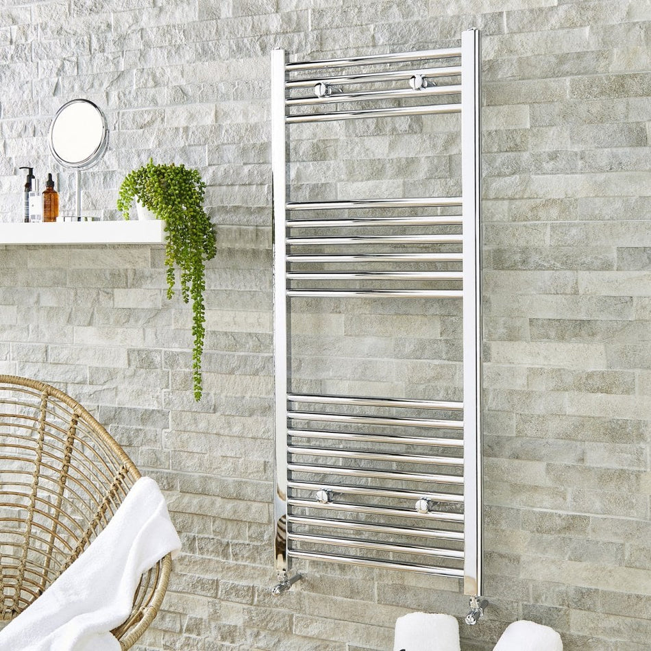 Straight Towel Rail - Chrome