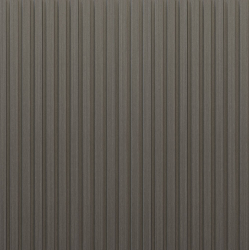 PVC Thermo-Slat Wall Panel - Smokey Grey